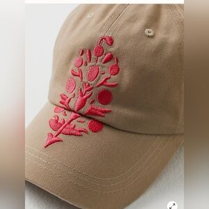 NWOT Big Buti Baseball Cap In Sand Coral